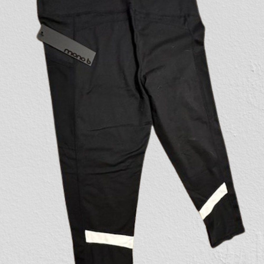 Black High Waisted Color Block Leggings 4326 NWT - Picture 3 of 8